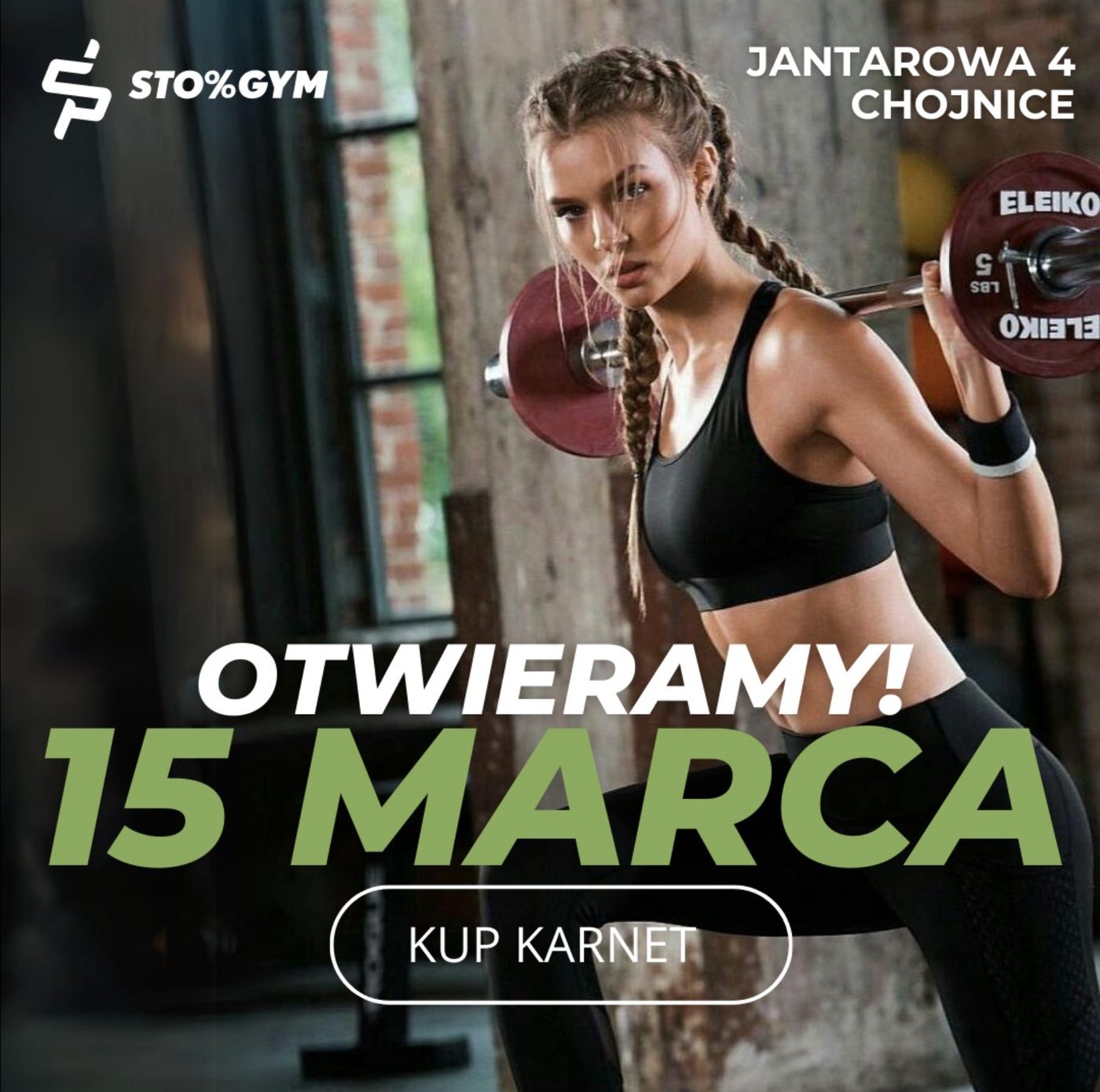 Kreacja reklamowa z datą otwarcia 15 marca