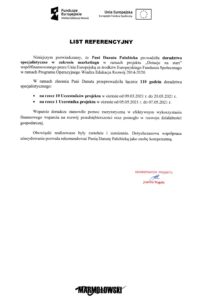 List referencyjny - Marmołowski - Centrum Edukacyjne