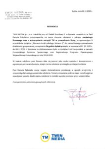 List referencyjny - TWIN MEDIA