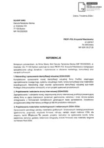 List referencyjny - Profifol - producent folii