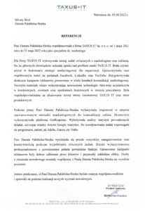 List referencyjny - Taxus IT