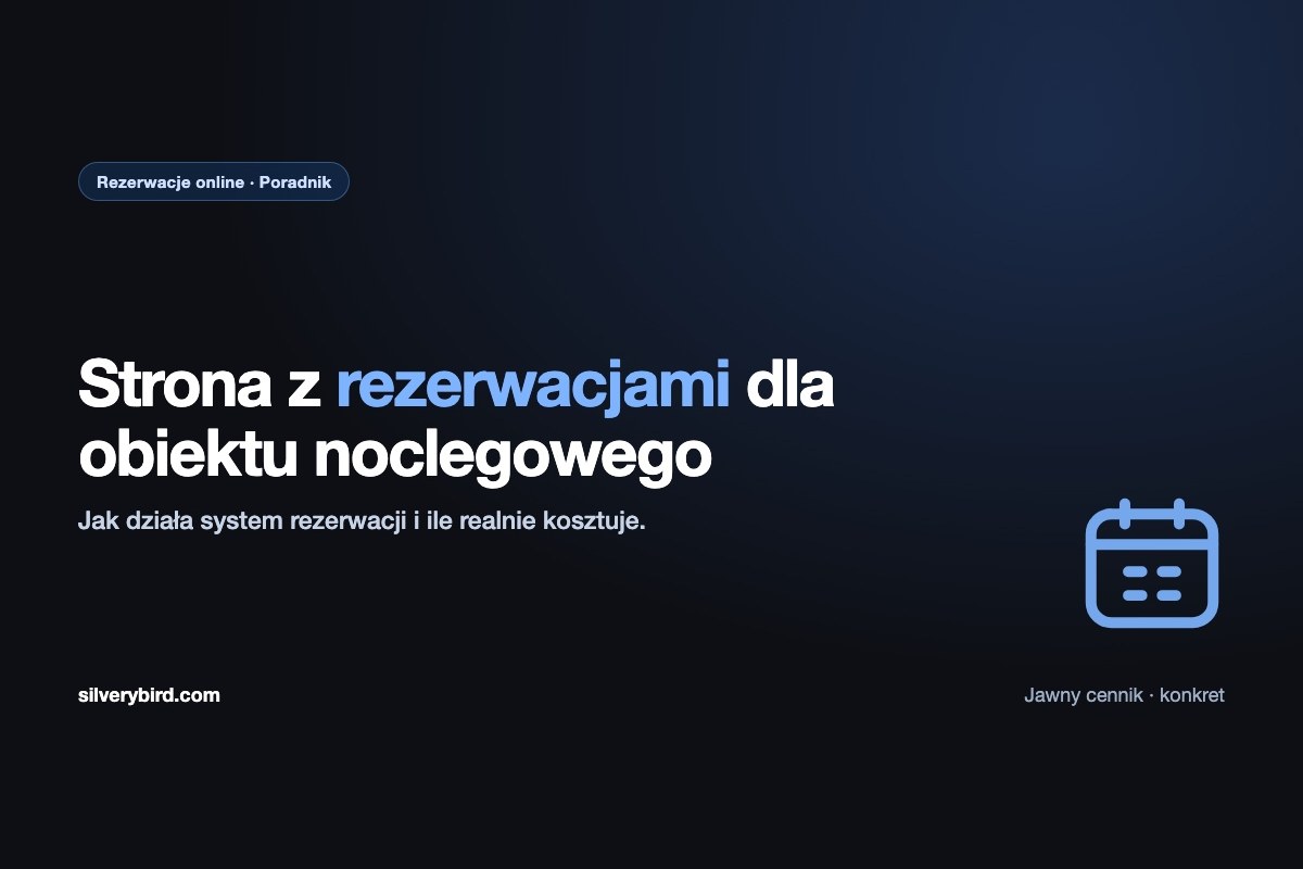 Strona z rezerwacjami dla obiektu noclegowego: jak działa i ile kosztuje